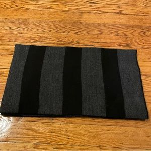 Black and Grey Striped J.Crew Scarf